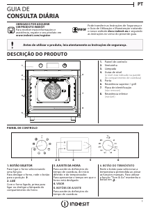 Manual Indesit IFW 3544 C IX Forno