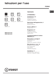 Handleiding Indesit FIM 738 K.A IX (EE) Oven