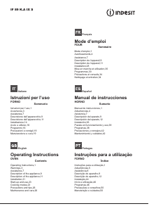 Manual Indesit IF 89 K.A IX S Oven