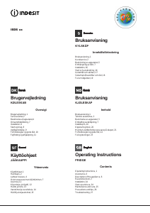Brugsanvisning Indesit ISDS 1722 J Køleskab