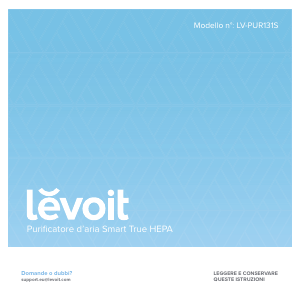 Manuale Levoit LV-PUR131S Purificatore d'aria