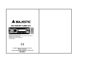 Manuale Majestic SA 400 BT USB AX Autoradio