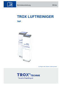 Bedienungsanleitung TROX TAP-L Luftreiniger