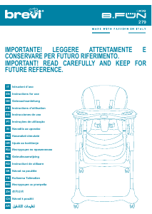 Mode d’emploi Brevi B-Fun Chaise haute bébé