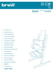 Manual Brevi Slex Evo 212 Cadeira alta para bebé