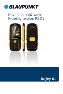 Návod Blaupunkt RS 01 Mobilný telefón