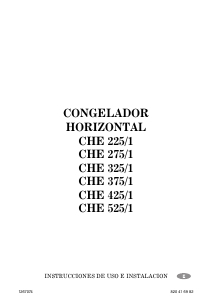 Manual de uso Corberó CHE 275/1 Congelador