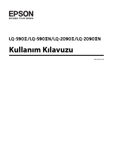 Kullanım kılavuzu Epson LQ-2090II Yazıcı