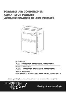Manual de uso Commercial Cool CPRB07XC7-W Aire acondicionado
