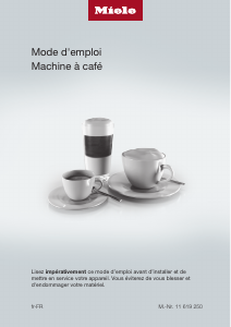 Mode d’emploi Miele CM 6160 MilkPerfection Cafetière