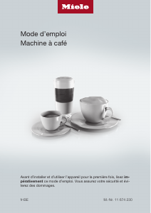 Mode d’emploi Miele CM 7550 CoffeePassion Cafetière