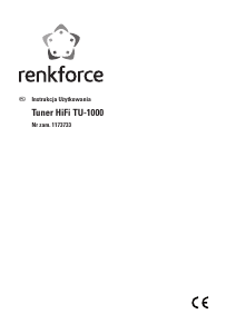 Instrukcja Renkforce TU-1000 Tuner