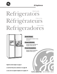 Mode d’emploi GE TFT30PRDBAA Réfrigérateur combiné
