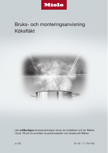 Bruksanvisning Miele DA 6698 W Puristic Edition 6000.pdf Köksfläkt