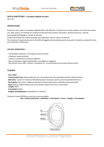 Manuale Motus WristStride Pedometro