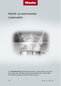 Käyttöohje Miele DA 9091 W Screen Liesituuletin