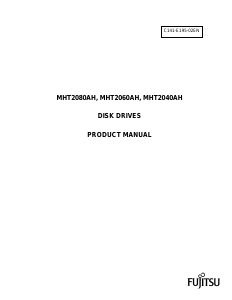 Manual Fujitsu MHT2060AH Hard Disk Drive