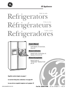 Manual GE TPX24SIYABS Fridge-Freezer