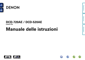 Manuale Denon DCD-520AE Lettore CD