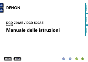 Manuale Denon DCD-720AE Lettore CD