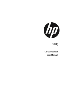 Handleiding HP f500g Actiecamera