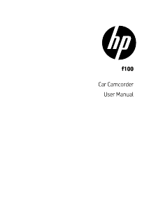 Handleiding HP f100 Actiecamera