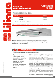 Manual de uso Liliana KP992 Campana extractora