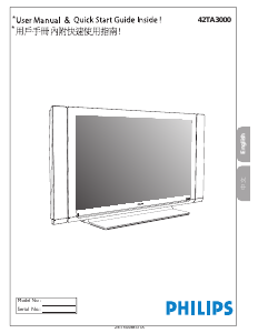 Manual Philips 42TA3000 LCD Television