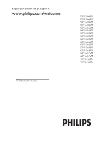 Manual de uso Philips 42PFL7665M Televisor de LED