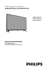 Manual Philips 43PFL4552 LED Television