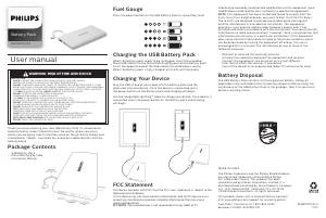 Manual Philips DLP6100V Portable Charger