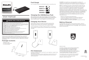 Manual Philips DLP6100U Portable Charger