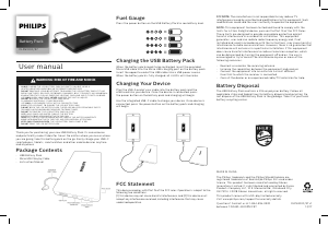 Manual de uso Philips DLP6100C Cargador portátil