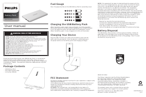 Manual de uso Philips DLP2103 Cargador portátil