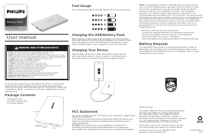 Manual Philips DLP2103 Portable Charger