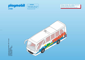 Manuale Playmobil set 3169 Airport Autobus