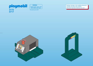 Manual Playmobil set 3172 Airport Security check-in