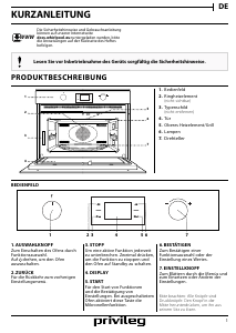 Bedienungsanleitung Privileg PMPR6 4545 IN Mikrowelle
