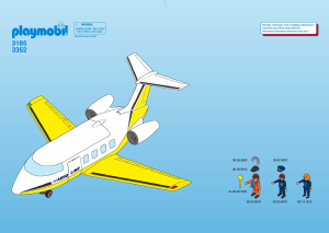 Manual Playmobil set 3185 Airport Jet