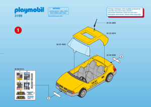 Mode d’emploi Playmobil set 3199 Airport Taxi de L'Aéroport