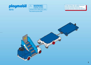 Bedienungsanleitung Playmobil set 4315 Airport Cargo- und Treppenfahrzeug