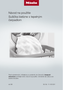 Návod Miele TEF 655 WP EcoSpeed Sušička