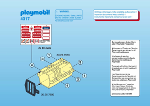 Manuale Playmobil set 4317 Airport Veterinario con gabbia trasporto cani