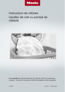 Manual Miele TSD 363 WP Uscător