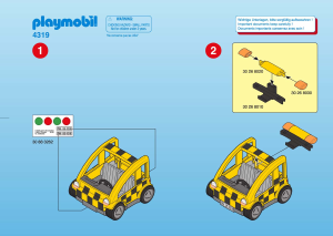 Bruksanvisning Playmobil set 4319 Airport Flygplats servicefordon