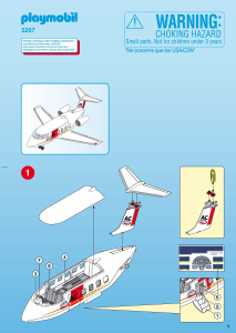 Manual de uso Playmobil set 5207 Airport Megaset ayuda en la carretera