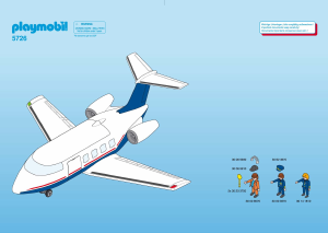 Manual Playmobil set 5726 Airport Private jet