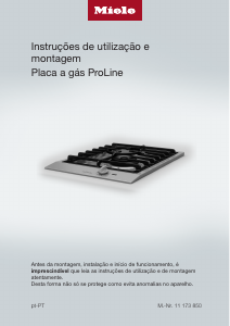 Manual Miele CS 1012-2 G Placa