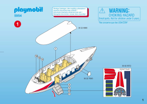 Manuale Playmobil set 5954 Airport Aereo passeggeri