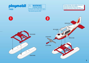 Manual de uso Playmobil set 7450 Airport Hidroavión